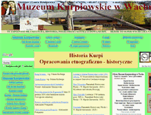 Tablet Screenshot of historia.kurpie.com.pl